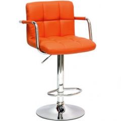 Барный стул Barneo N-69 Kruger Arm Оранжевый в Первоуральске - pervouralsk.mebel24.online | фото