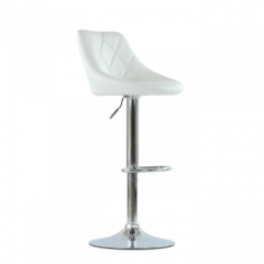 Барный стул Barneo N-83 Comfort (Комфорт) белый в Первоуральске - pervouralsk.mebel24.online | фото