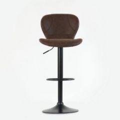 Барный стул Barneo N-86 Time / Black / VPU Brown Vintage коричневый винтаж PK970-18 в Первоуральске - pervouralsk.mebel24.online | фото 3