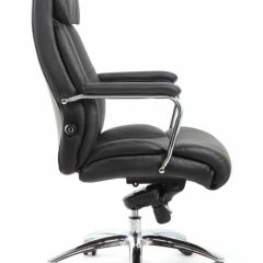 Кресло BRABIX PREMIUM "Phaeton EX-502" (кожа с компаньоном, хром, черное) 530882 в Первоуральске - pervouralsk.mebel24.online | фото 3