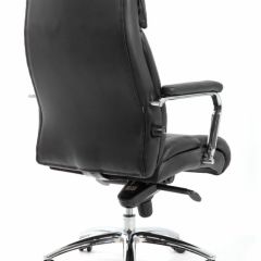 Кресло BRABIX PREMIUM "Phaeton EX-502" (кожа с компаньоном, хром, черное) 530882 в Первоуральске - pervouralsk.mebel24.online | фото 4