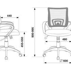 Кресло Бюрократ CH-695N/BLACK черный TW-01 черный TW-11 в Первоуральске - pervouralsk.mebel24.online | фото 3