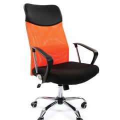 Кресло для руководителя CHAIRMAN 610 N (15-21 черный/сетка оранжевый) в Первоуральске - pervouralsk.mebel24.online | фото