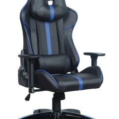 Кресло компьютерное BRABIX "GT Carbon GM-120" (черное/синее) 531930 в Первоуральске - pervouralsk.mebel24.online | фото