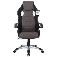 Кресло компьютерное BRABIX Techno GM-002 (ткань) черное/серое, вставки белые (531815) в Первоуральске - pervouralsk.mebel24.online | фото 3