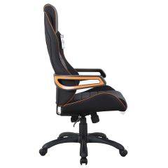 Кресло компьютерное BRABIX Techno Pro GM-003 (ткань черное/серое, вставки оранжевые) 531813 в Первоуральске - pervouralsk.mebel24.online | фото 3