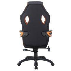 Кресло компьютерное BRABIX Techno Pro GM-003 (ткань черное/серое, вставки оранжевые) 531813 в Первоуральске - pervouralsk.mebel24.online | фото 5