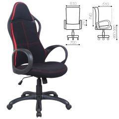 Кресло офисное BRABIX PREMIUM "Force EX-516" (ткань черное/вставки красные) 531571 в Первоуральске - pervouralsk.mebel24.online | фото 1