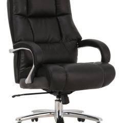 Кресло офисное BRABIX PREMIUM "Bomer HD-007" (рециклированная кожа, хром, черное) 531939 в Первоуральске - pervouralsk.mebel24.online | фото