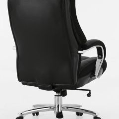 Кресло офисное BRABIX PREMIUM "Bomer HD-007" (рециклированная кожа, хром, черное) 531939 в Первоуральске - pervouralsk.mebel24.online | фото 4