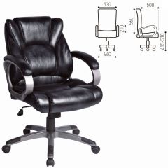 Кресло офисное BRABIX "Eldorado EX-504", экокожа, черное, 530874 в Первоуральске - pervouralsk.mebel24.online | фото 3