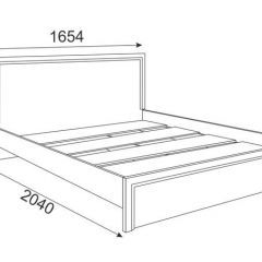 Кровать 1.6 Беатрис М06 Стандарт с настилом (Орех гепланкт) в Первоуральске - pervouralsk.mebel24.online | фото