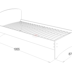 Кровать-2 одинарная (900*1900) в Первоуральске - pervouralsk.mebel24.online | фото 2