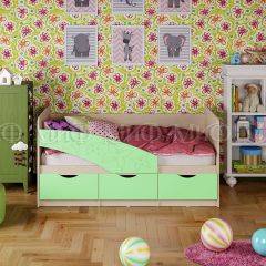 Кровать Бабочки (Салатовый матовый) 1600 в Первоуральске - pervouralsk.mebel24.online | фото