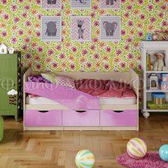 Кровать Бабочки (Сиреневый металлик) 1600 в Первоуральске - pervouralsk.mebel24.online | фото