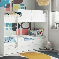 Кровать двухъярусная "Тетрис" (щиты) с бортиками + ящики в Первоуральске - pervouralsk.mebel24.online | фото 17