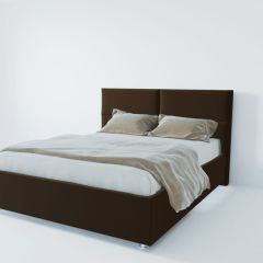 Кровать Корсика с ПМ 1200 (экокожа коричневая) в Первоуральске - pervouralsk.mebel24.online | фото 2