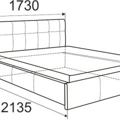 Кровать Изабелла с латами Newtone cacao 1400x2000 в Первоуральске - pervouralsk.mebel24.online | фото 2