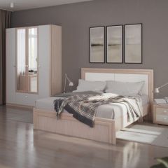 Кровать 1.6 Глэдис М31 с настилом и мягкой частью (ЯШС/Белый) в Первоуральске - pervouralsk.mebel24.online | фото 4