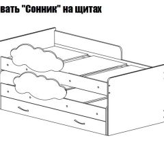 Кровать выкатная Соник (800*1900) в Первоуральске - pervouralsk.mebel24.online | фото 2