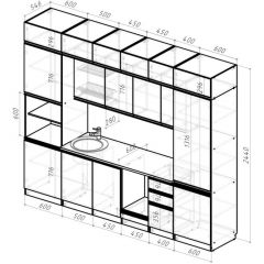 Кухонный гарнитур Адажио люкс 3000 мм в Первоуральске - pervouralsk.mebel24.online | фото 2