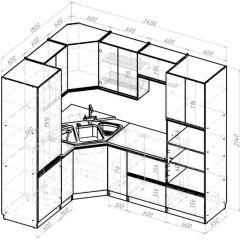 Кухонный гарнитур Симфония оптима 1800х2400 мм в Первоуральске - pervouralsk.mebel24.online | фото 2