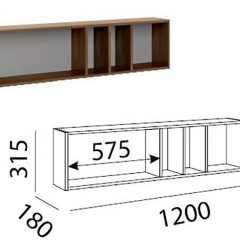 Лимба (гостиная) М11 Полка навесная в Первоуральске - pervouralsk.mebel24.online | фото