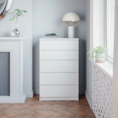 МОРИ МК 700.5 Комод (белый) в Первоуральске - pervouralsk.mebel24.online | фото