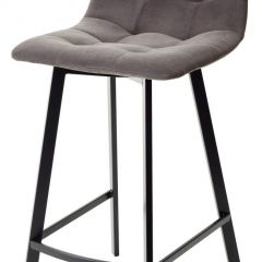 Полубарный стул CHILLI-QB SQUARE графит #14, велюр / черный каркас (H=66cm) М-City в Первоуральске - pervouralsk.mebel24.online | фото