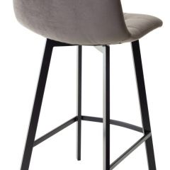 Полубарный стул CHILLI-QB SQUARE графит #14, велюр / черный каркас (H=66cm) М-City в Первоуральске - pervouralsk.mebel24.online | фото 2
