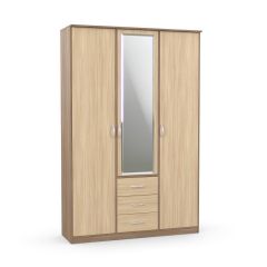 Шкаф комбинированный Дуэт Люкс с зеркалом в Первоуральске - pervouralsk.mebel24.online | фото 4