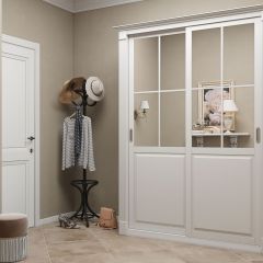 Шкаф-купе 1500 серии NEW CLASSIC K4+K4+B2+PL4 (2 ящика+F обр. штанга) профиль «Капучино» в Первоуральске - pervouralsk.mebel24.online | фото
