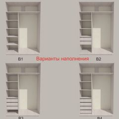 Шкаф-купе 1500 серии SILVER S1+S1+B2+PL2 (2 ящика+1 штанга+1 полка) профиль «Серебро» в Первоуральске - pervouralsk.mebel24.online | фото 5