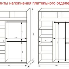 Шкаф-купе 1600 серии SOFT D6+D4+B2+PL2 (2 ящика+1штанга+1 полка) профиль «Капучино» в Первоуральске - pervouralsk.mebel24.online | фото 9