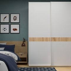 Шкаф-купе 1600 серии SOFT D6+D6+B2+PL3 (2 ящика+2штанги) профиль «Капучино» в Первоуральске - pervouralsk.mebel24.online | фото 5