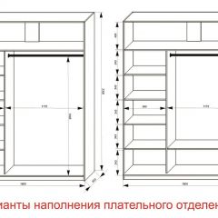 Шкаф-купе 1800 серии SOFT D1+D3+B2+PL1 (2 ящика+1штанга) профиль «Графит» в Первоуральске - pervouralsk.mebel24.online | фото 6