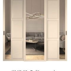 Шкаф-купе 2150 серии NEW CLASSIC K4+K4+K4+B22+PL4(по 2 ящика лев/прав+F обр.штанга) профиль «Капучино» в Первоуральске - pervouralsk.mebel24.online | фото 15