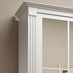Шкаф-купе 2150 серии NEW CLASSIC K4+K4+K4+B22+PL4(по 2 ящика лев/прав+F обр.штанга) профиль «Капучино» в Первоуральске - pervouralsk.mebel24.online | фото 4