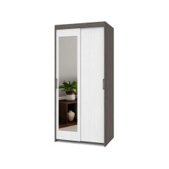 ТОМАС Шкаф-купе с зеркалом Анкор темный/светлый Т22 в Первоуральске - pervouralsk.mebel24.online | фото