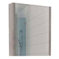 Шкаф-зеркало Quadro 60 Дуб серый левый/правый Домино (DQ1702HZ) в Первоуральске - pervouralsk.mebel24.online | фото