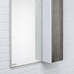 Шкаф-зеркало Uno 60 Дуб серый левый/правый Домино (DU1503HZ) в Первоуральске - pervouralsk.mebel24.online | фото 9