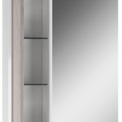 Шкаф-зеркало Uno 60 Дуб серый левый/правый Домино (DU1503HZ) в Первоуральске - pervouralsk.mebel24.online | фото 3