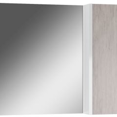 Шкаф-зеркало Uno 80 Дуб серый левый/правый Домино (DU1504HZ) в Первоуральске - pervouralsk.mebel24.online | фото 1