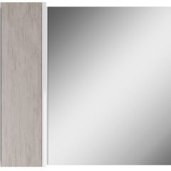 Шкаф-зеркало Uno 80 Дуб серый левый/правый Домино (DU1504HZ) в Первоуральске - pervouralsk.mebel24.online | фото 2