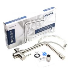 Смеситель д/кухни MELANA-F610304 Stello нерж.сталь, с переключателем на фильтр, однорычажный, сатин в Первоуральске - pervouralsk.mebel24.online | фото 2