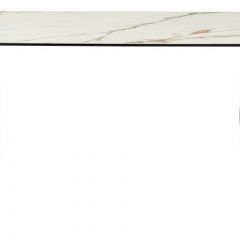 Стол BRONTE 220 KL-188 Контрастный мрамор матовый, итальянская керамика/ Шампань, ®DISAUR в Первоуральске - pervouralsk.mebel24.online | фото 2