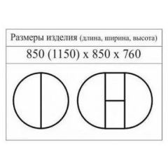 Стол круглый раздвижной Балет (массив белый) в Первоуральске - pervouralsk.mebel24.online | фото 2