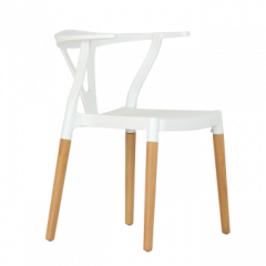 Стул Barneo N-218 Wishbone интерьерный кухонный белый в Первоуральске - pervouralsk.mebel24.online | фото