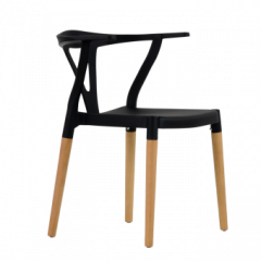 Стул Barneo N-218 Wishbone интерьерный кухонный черный в Первоуральске - pervouralsk.mebel24.online | фото