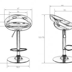 Стул барный DOBRIN DISCO LM-1010 (бордовый металлик) в Первоуральске - pervouralsk.mebel24.online | фото